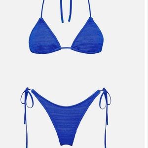 Blue Triangl Vinca - Balearic xs top xs bottoms (has been worn 2x)